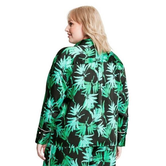 NWT Fe Noel x Target Feathered Palm Long Sleeve Button Shirt - Picture 2 of 4